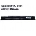 Батарея для Dell Inspiron 14-3451, 14-5455, 15-3538, 15-5551, 17-5755, Vostro 3458, 3558 (M5Y1K) (14.8V 2200mAh)