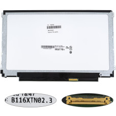 Матрица 11.6" B116XTN02.3 (1366*768, 30pin(eDP), LED, SLIM(горизонтальные ушки), матовая, разъем справа внизу) для ноутбука (renew)