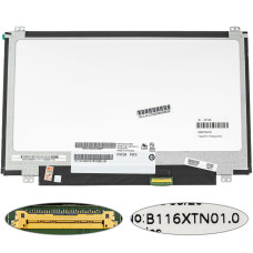 Матрица 11.6" B116XTN01.0 (1366*768, 30pin(eDP), LED, SLIM(вертикальные ушки), матовая, разъем справа внизу) для ноутбука (renew)