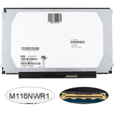 Матрица 11.6" M116NWR1 R1 (1366*768, 40pin, LED, SLIM (горизонтальные ушки), матовая, разъем справа внизу) для ноутбука