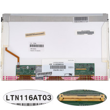 Матрица 11.6" LTN116AT03 (1366*768, 40pin, LED, NORMAL, глянцевая, разъем справа внизу) для ноутбука (renew)