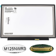Матрица 12.5" M125NWR3 R0 (1366*768, 30pin(eDP, IPS !!!), LED, SLIM(без планок и ушек), матовая, разъем справа внизу) для ноутбука (renew)
