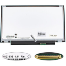 Матрица 13.3" N133BGE-L41 Rev. C3 (1366*768, 40pin, LED, SLIM (без планок и ушек), глянец, разъем справа внизу) для ноутбука