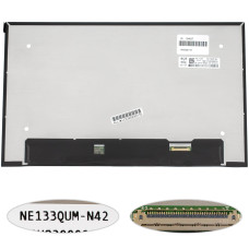 Матрица 13.3" NE133QUM-N42 (3840*2160, 40pin(eDP, IPS), LED, SLIM(без доп панели), матовая, разъем справа внизу) для ноутбука