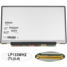 Матрица 13.3" LP133WH2-TLL4 (1366*768, 40pin, LED, SLIM(без планок и ушек), глянец, разъем справа внизу) для ноутбука