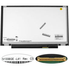 Уценка! матрица 13.3" N133BGE-L41 Rev. C3 (1366*768, 40pin, LED, SLIM (без планок и ушек), глянец, разъем справа внизу) для ноутбука