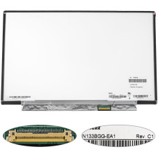 Матрица 13.3" N133BGG-EA1 (1366*768, 30pin(eDP), LED, SLIM(без планок и ушек), матовая, разъем справа внизу) для ноутбука