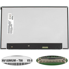 Матрица 13.3" NV133WUM-T00 touch (1920*1200, 40pin(eDP, IPS) LED, SLIM(без доп панели), матовая, разъем справа внизу) для ноутбука