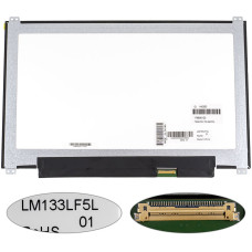 Матрица 13.3" LM133LF5L01 (1920*1080, 30pin(eDP, IPS) LED, SLIM(вертикальные ушки), матовая, разъем справа внизу) для ноутбука