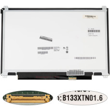 Матрица 13.3" B133XTN01.6 (1366*768, 30pin(eDP), LED, SLIM(вертикальные ушки), матовая, разъем справа внизу) для ноутбука (renew)