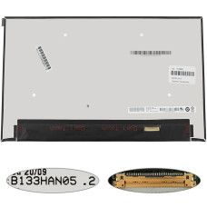 Матрица 13.3" B133HAN05.2 (1920*1080, 30pin(eDP, IPS, цвет 262k, 100%RGB) LED, SLIM(без доп. панели !!!), глянец, разъем справа внизу) для ноутбука