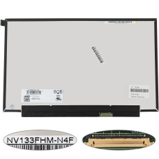 Матрица 13.3" NV133FHM-N4F (1920*1080, 30pin(eDP, IPS)), LED, SLIM(без планок и ушек), матовая, разъем справа внизу) для ноутбука