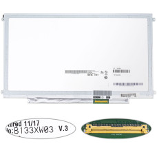 Матрица 13.3" B133XW03 V.2 (1366*768, 40pin, LED, SLIM (горизонтальные ушки), глянцевая, разъем справа внизу) для ноутбука (renew)