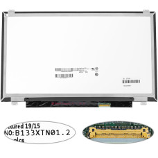 Матрица 13.3" B133XTN01.2 (1366*768, 30pin(eDP), LED, SLIM(вертикальные ушки), глянцевая, разъем справа внизу) для ноутбука