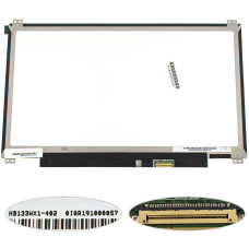 Матрица 13.3" HB133WX1-402 (1366*768, 30pin(eDP), LED, SLIM(вертикальные ушки по краям), матовая, разъем справа внизу) для ноутбука (renew)