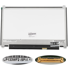 Матрица 13.3" LP133WF2-SPL1 (1920*1080, 30pin (eDP, IPS), LED, SLIM (вертикальные ушки по краям), матовая, разъем справа внизу) для ноутбука