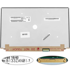 Матрица 13.3" B133ZAN01.1 (3840*2160, 40pin(eDP, IPS), LED, SLIM(без планок и ушек), глянец, разъем справа внизу) для ноутбука