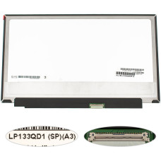 Матрица 13.3" LP133QD1-SPA3 (3200*1800, 40pin(eDP), LED, SLIM(без планок и ушек), глянец, разъем справа внизу) для ноутбука