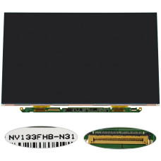 Матрица 13.3" NV133FHB-N31 (1920*1080, 30pin(eDP) LED, SLIM, глянцевая, разъем справа внизу впереди) для ноутбука