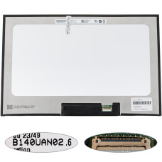 Матрица 14.0" B140UAN02.6 (1920*1200, 30pin(eDP, IPS), LED, SLIM (без доп панели), матовые, разъем справа внизу) для ноутбука