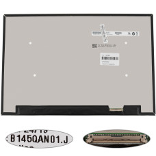 Матрица 14.5" B145QAN01.J (2560*1600, 40pin(eDP, IPS, 120Hz), LED, SLIM(без доп панели), матовая, разъем справа внизу) для ноутбука