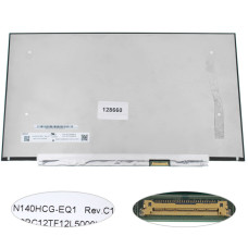 Уценка! матрица 14.0" N140HCG-EQ1 (1920*1080, 30pin(eDP, IPS, 250cd/m2, 16.7M, 45% NTSC), LED, SLIM (без планок и ушек), матовая, разъем справа внизу, дп=220мм, (narrow border))) для ноутбука