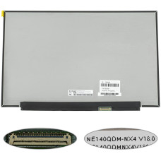 Матрица 14.0" NE140QDM-NX4 (2560*1600, 40pin(eDP, 400cd/m2 (!!!), IPS, 144Hz, цветопередача: 100% sRGB), LED, SLIM (без планок и ушек), матовая, разъем справа внизу) для ноутбука