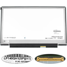Матрица 14.0" LP140QH1-SPA1 (2560*1440, 40pin(eDP), LED, SLIM (без планок и ушек), матовая, разъем справа внизу) для ноутбука