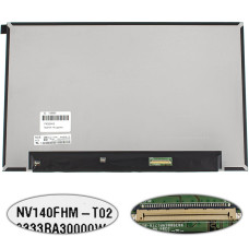 Матрица 14.0" NV140FHM-T02  touch (1920*1080, 40pin(eDP), LED, SLIM(без доп. панели), матовая, разъем справа внизу) для ноутбука