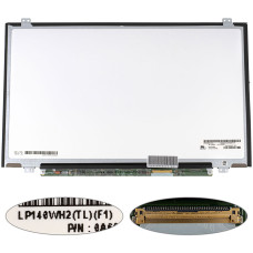 Матрица 14.0" LP140WH2-TLF1 (1366*768, 40pin, LED, SLIM (вертикальные ушки), глянец, разъем справа внизу) для ноутбука (renew)