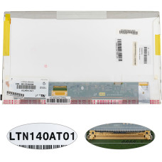 Матрица 14.0" LTN140AT01 (1366*768, 40pin, LED, NORMAL, глянцевая, разъем слева внизу) для ноутбука (renew)