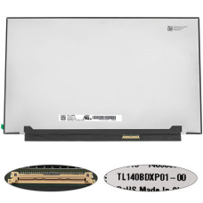 Матрица 14.0" TL140BDXP01 (2560*1440, 40pin(eDP, 120Hz, IPS), LED, SLIM (без планок и ушек), матовые, разъем справа внизу) для ноутбука