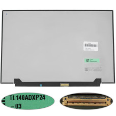 Матриця 14" TL140ADXP24-00 2880×1800 eDP 40pin 120Гц 100% sRGB LED Slim матова, роз’єм справа внизу