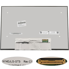 Матрица 14.0" N140JLG-GT3 (1920*1200, 30pin(eDP, IPS), LED, SLIM (без доп панели), матовые, разъем справа внизу) для ноутбука