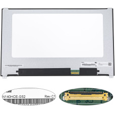Матриця 14.0" N140HCE-G52 FHD 1920×1080 IPS eDP 30pin LED Slim матова, роз’єм справа знизу, 2.8мм