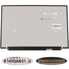 Матрица 14.5" B145QAN01.H (2560*1600, 40pin(eDP, IPS, 90Hz), LED, SLIM(без планок и ушек), матовая, разъем справа внизу) для ноутбука