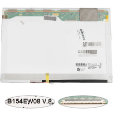 Матрица 15.4" B154EW08 V.8 (1280*800, 30pin, 1CCFL, NORMAL, глянец, разъем справа вверху) для ноутбука (renew)