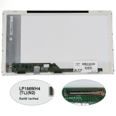 Матрица 15.6" LP156WH4-TLN2 (1366*768, 40pin LED, NORMAL, глянцевая, разъем слева внизу) для ноутбука (renew)