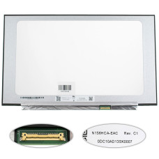 Матрица 15.6" N156HCA-EAC (1920*1080, 30pin(eDP, 300cd/m2 (!!!), IPS, цветопередача: 16.7M, 45% NTSC), LED, SLIM(без планок и ушек), матовая, разъем справа внизу, ширина 350мм (narrow border)) для ноутбука