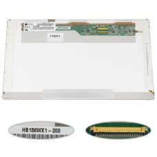 Матрица 15.6" HB156WX1-200 (1366*768, 40pin, LED, NORMAL, глянец, разъем слева внизу) для ноутбука (renew)