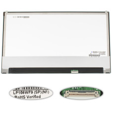 Матрица 15.6" LP156WF9-SPN1 (1920*1080, 30pin(eDP, IPS), LED, SLIM(без доп. панели, ушки сверху), глянец, разъем справа внизу) для ноутбука