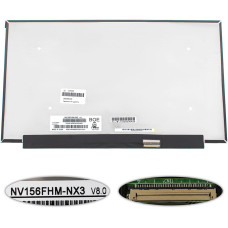 Матрица 15.6" NV156FHM-NX3 (1920*1080, 40pin(eDP, IPS, 144HZ, 300cd/m2, 1200:1. цветопередача 72%), LED, SLIM(без планок и ушек), матовая, разъем справа внизу) для ноутбука