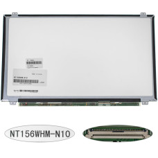 Уценка! матрица 15.6" NT156WHM-N10 (1366*768, 40pin, LED, SLIM(вертикальные ушки), глянец, разъем справа внизу) для ноутбука (renew)