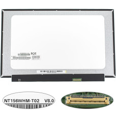 Матрица 15.6" NT156WHM-T02 touch (1366*768, 40pin(eDP), LED, SLIM(без планок и ушек), матовая, разъем справа внизу) для ноутбука