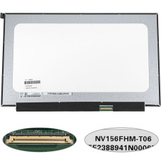 Матрица 15.6" NV156FHM-T06 touch (1920*1080, 40pin(eDP, IPS), LED, SLIM(без планок и ушек), матовая, разъем справа внизу, дп=280мм) для ноутбука