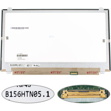 Матрица 15.6" B156HTN05.1 (1920*1080, 30pin(eDP, 120HZ, 400 cd/m?), LED, SLIM(вертикальные ушки), матовая, разъем справа внизу) для ноутбука