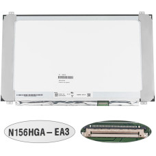 Матрица 15.6" N156HGA-EA3 Rev C3 (1920*1080, 30pin(eDP), LED, SLIM(вертикальные ушки), матовая, разъем справа внизу, ширина 350мм (narrow border)) для ноутбука