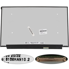 Матрица 15.6" B156HAN10.2 (1920*1080, 40pin(eDP, IPS, 240HZ), LED, SLIM(без планок и ушек), матовая, разъем справа внизу)  ноутбука