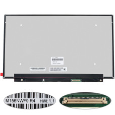 Матрица 15.6" M156NWF9 R4 (1920*1080, 40pin(eDP, IPS, 144HZ, 300cd/m2, 800:1б цветопередача 72%), LED, SLIM(без планок и ушек), матовая, разъем справа внизу) для ноутбука