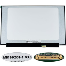 Матрица 15.6" MB156CS01-1 (1920*1080, 30pin(eDP, 250cd/m2 (!!!), IPS, цветопередача: 16.7M, 45% NTSC), LED, SLIM(без планок и ушек), матовая, разъем справа внизу, ширина 350мм (narrow border)) для ноутбука
